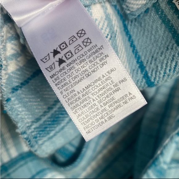 Lucky Brand blue paid shacket shirt jacket - Picture 5 of 11